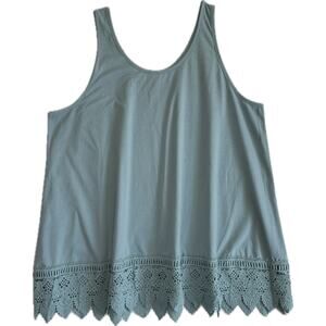 XiaoMaAnJi Long Tank Top Women's Size 3X Seafoam Green